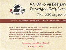 Tablet Screenshot of betyarnapok.hu